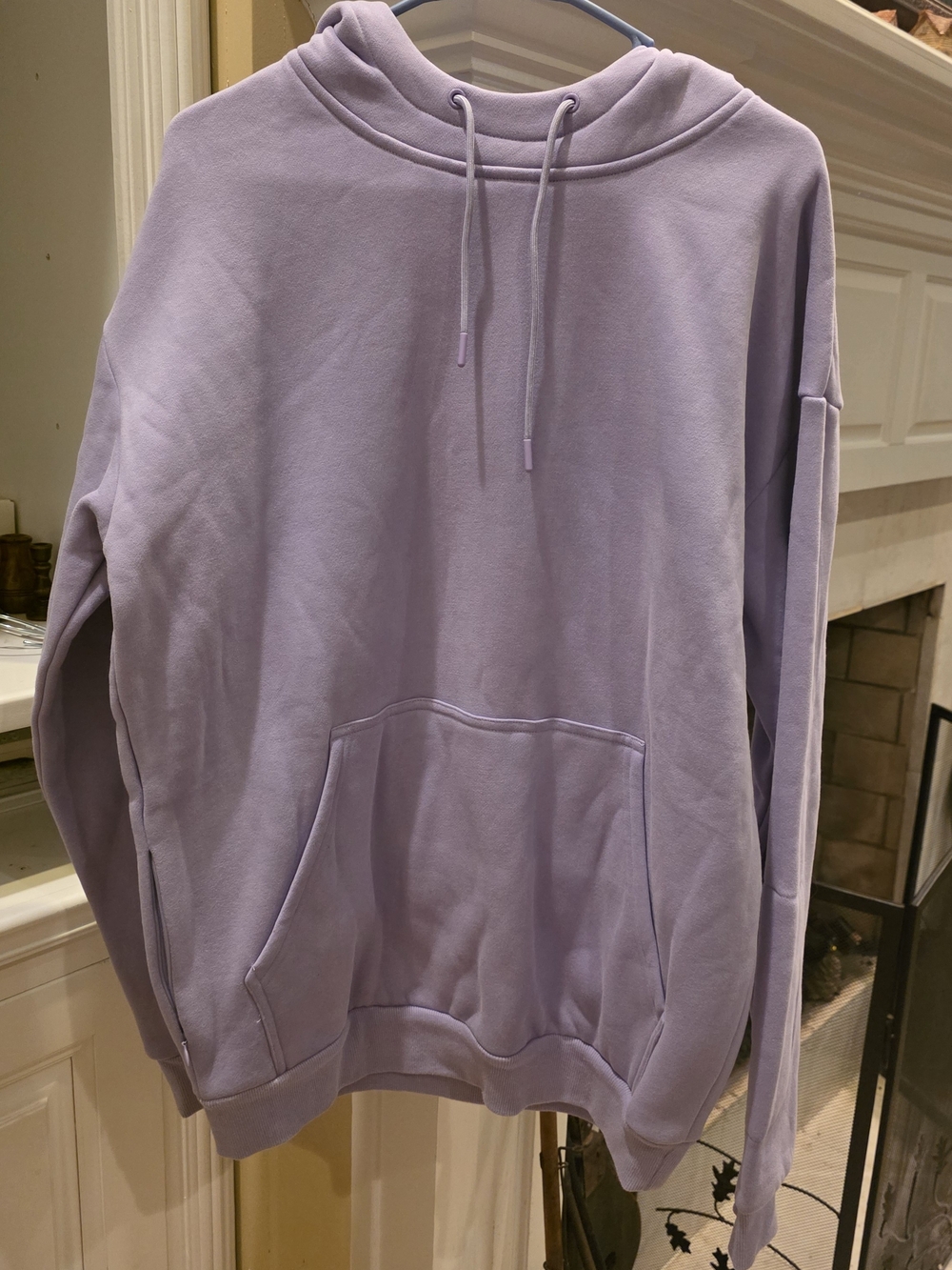 Women's Lilac Pullover Hoodie with Kangaroo Pocket